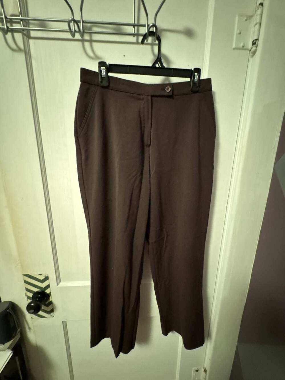 Investments Womens Brown Straight Leg Dress Pants Size 10S